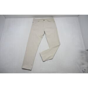 Western Rise Golf Pants Performance Beige Athletic Nylon Stretch Mens Sz 36 x 32